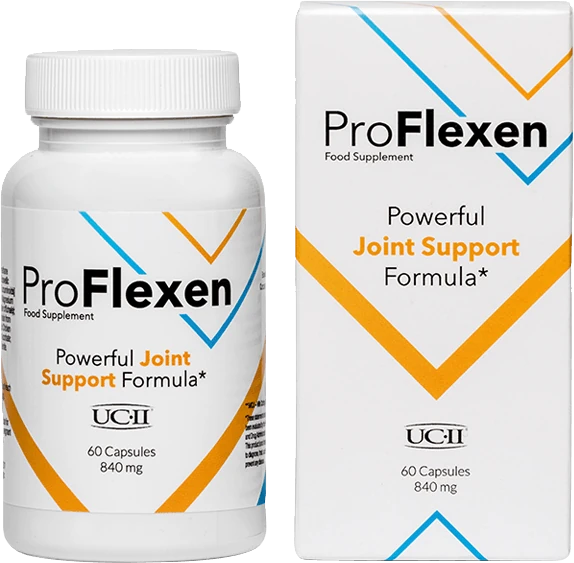 Envase del suplemento ProFlexen para articulaciones.